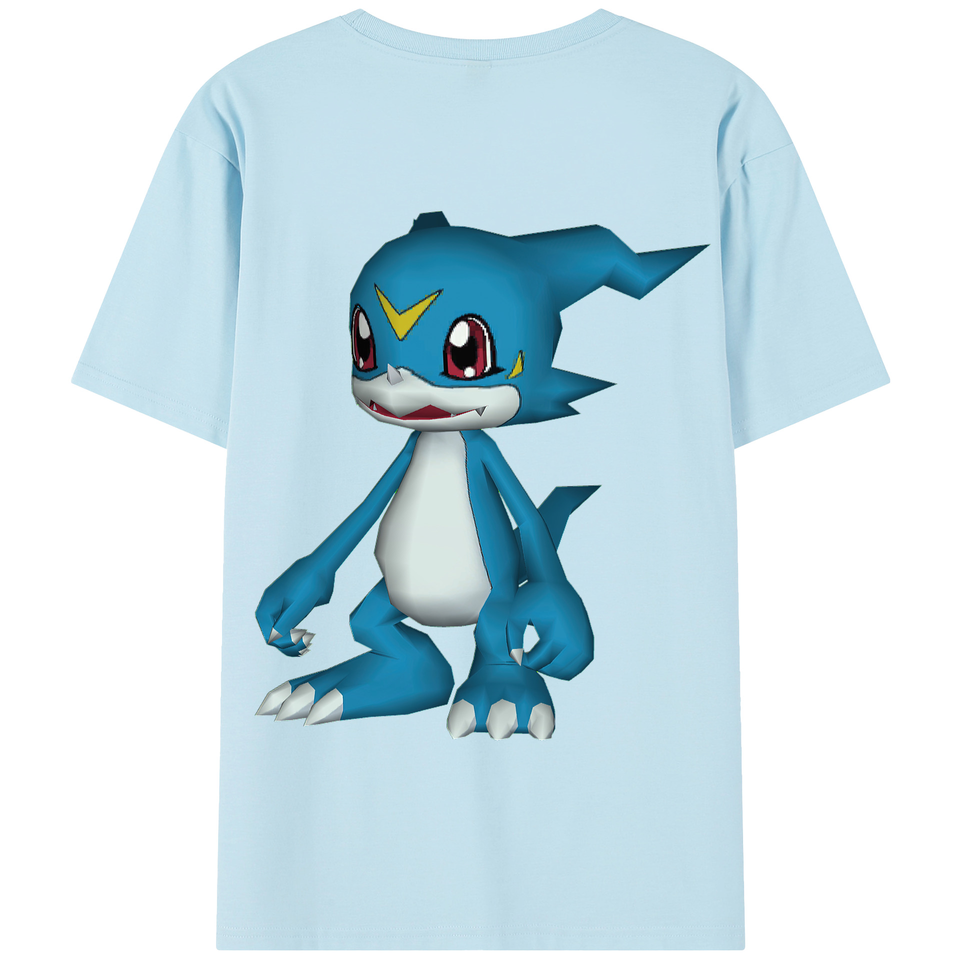 （画像用） Digimon デジタルモンスター/デジモン 綿100％半袖Tシャツ（背面プリント）